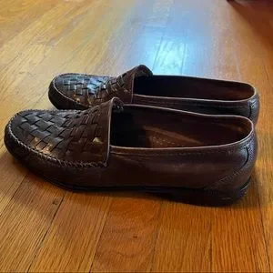 Alfani Woven Oxford Shoes Alfani | Shoes | Alfani Brown Leather Woven Oxford Dress  main image 3